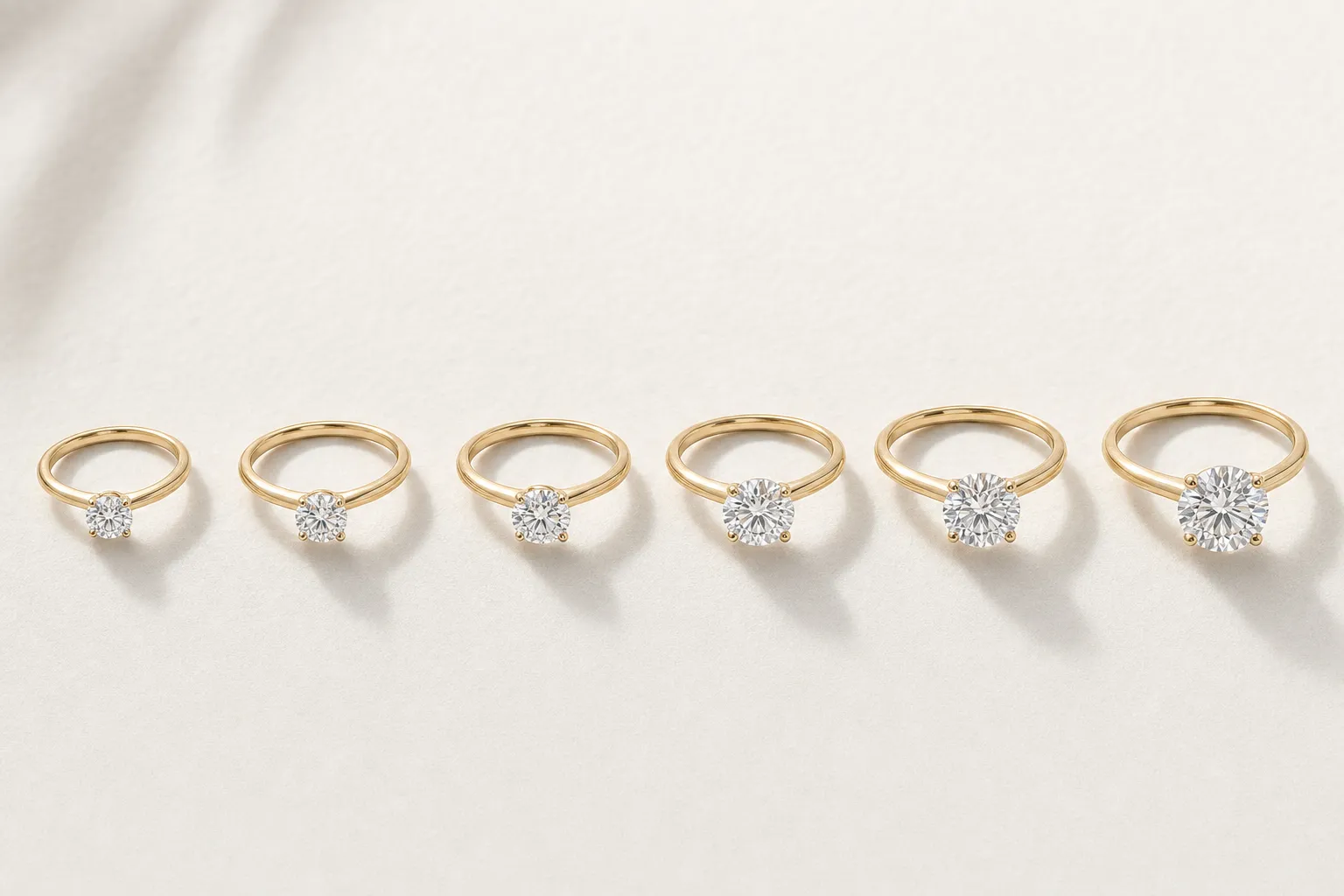 Quelle taille fait 1 carat au doigt ? Le tableau